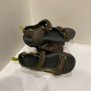 Teva Boys Green Grey Adjustable Strap Sports Sandals Size 3